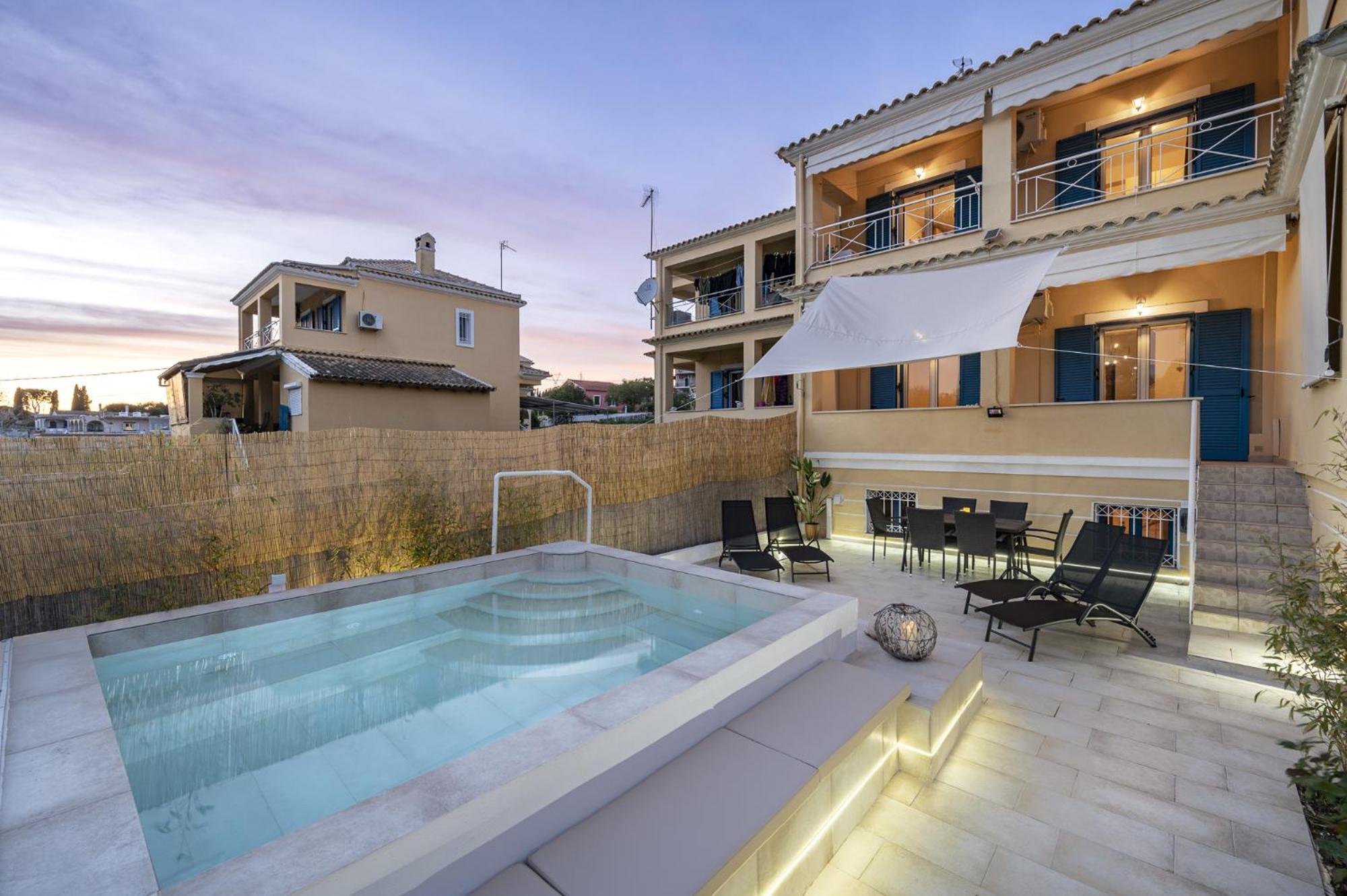 Villa Nina With Private Plunge Pool, 5Km To Corfu Town Exterior foto