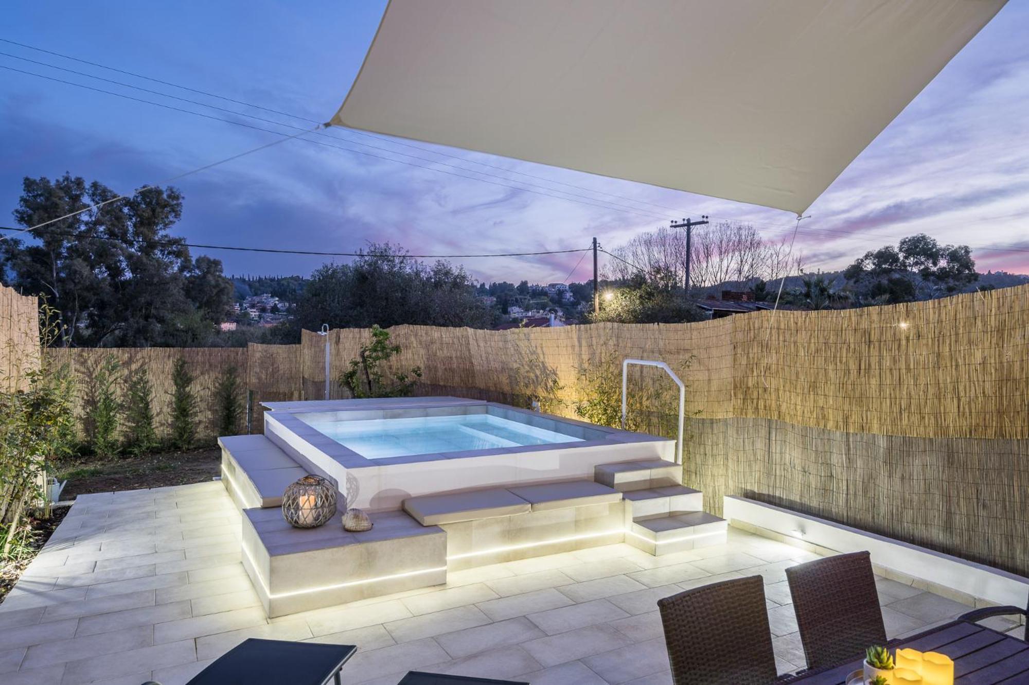 Villa Nina With Private Plunge Pool, 5Km To Corfu Town Exterior foto